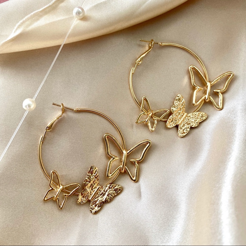 Butterfly Dream Hoop Earrings Hoops